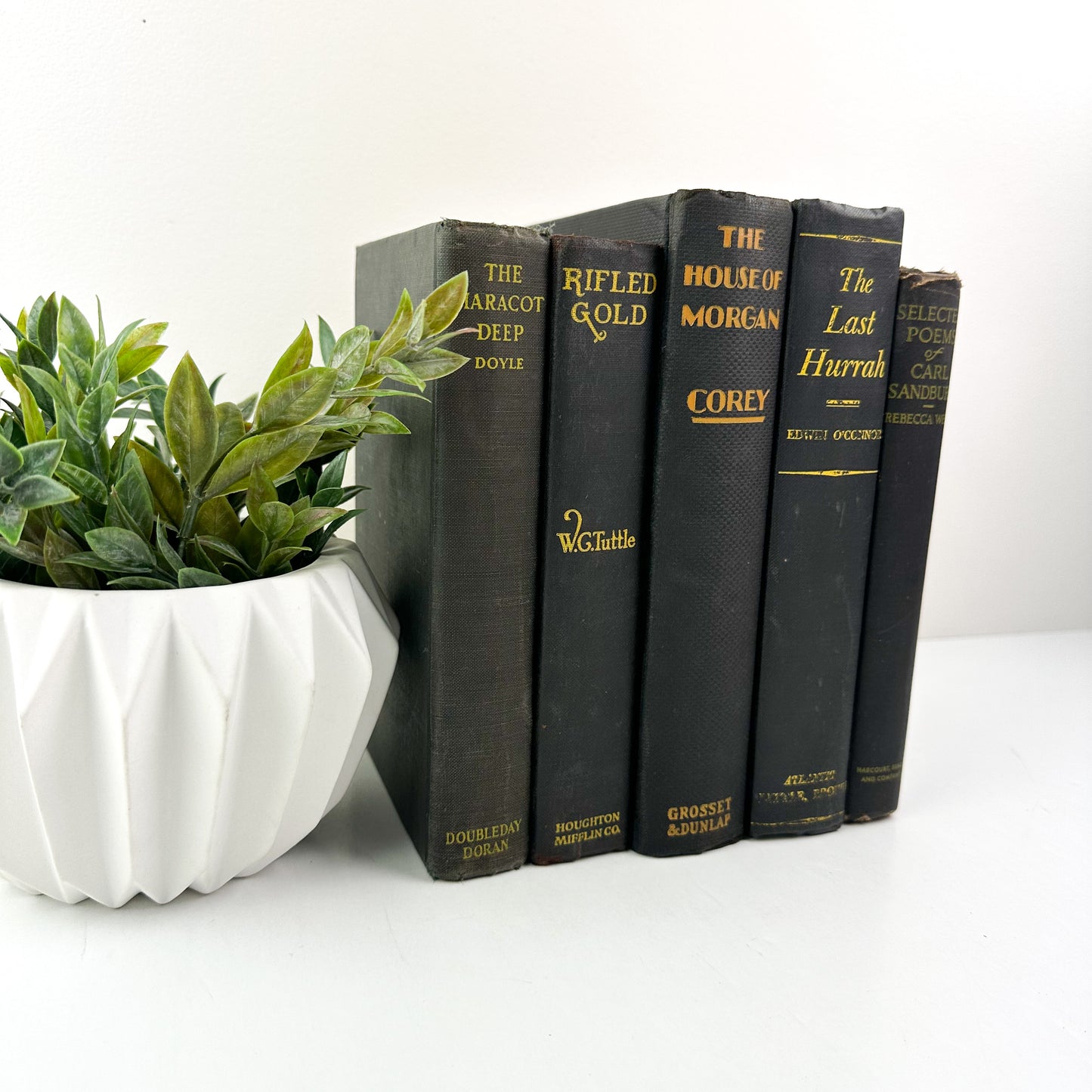 Yellow and Black Books for Decor