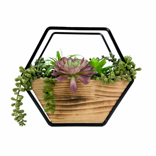 Faux Succulent Planter