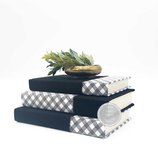Black and White Classic Book Decor