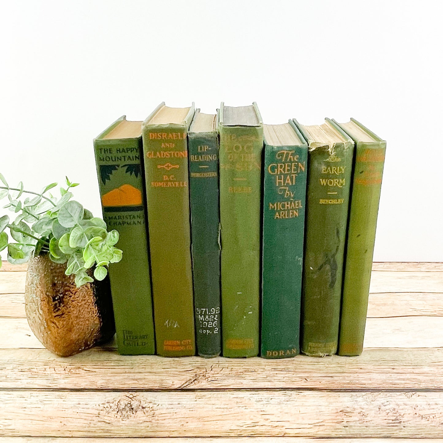 Orange and Green Vintage Book Set