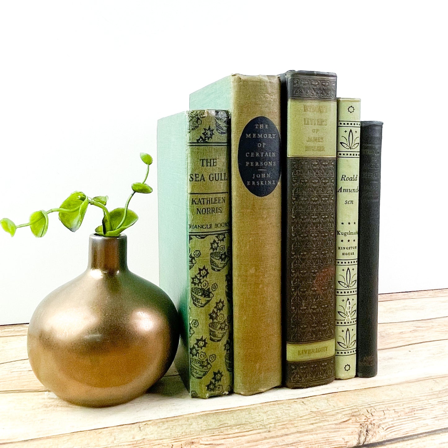 Green Decorative Books for Home Staging