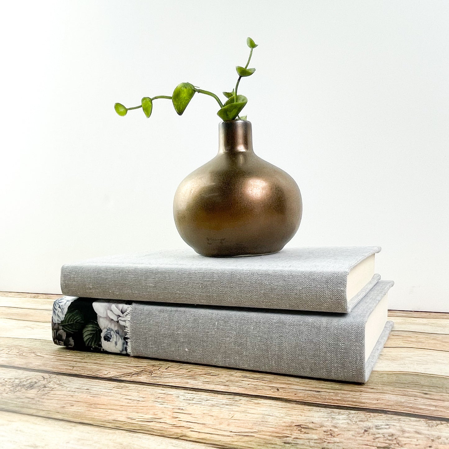 Floral and Gray Decorative Books