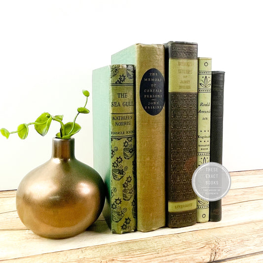 Green Decorative Books for Home Staging