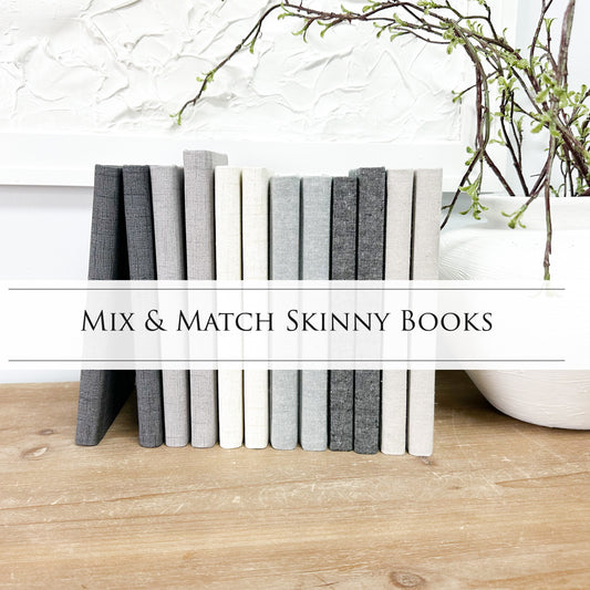 Skinny Fabric Covered Books