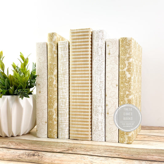 White and Gold Mantle Decor