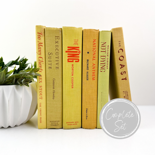 Yellow and Orange Set of Books