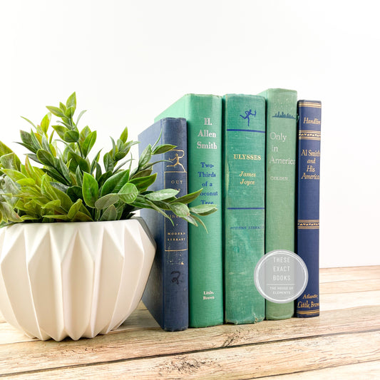 Green and Blue Staging Books