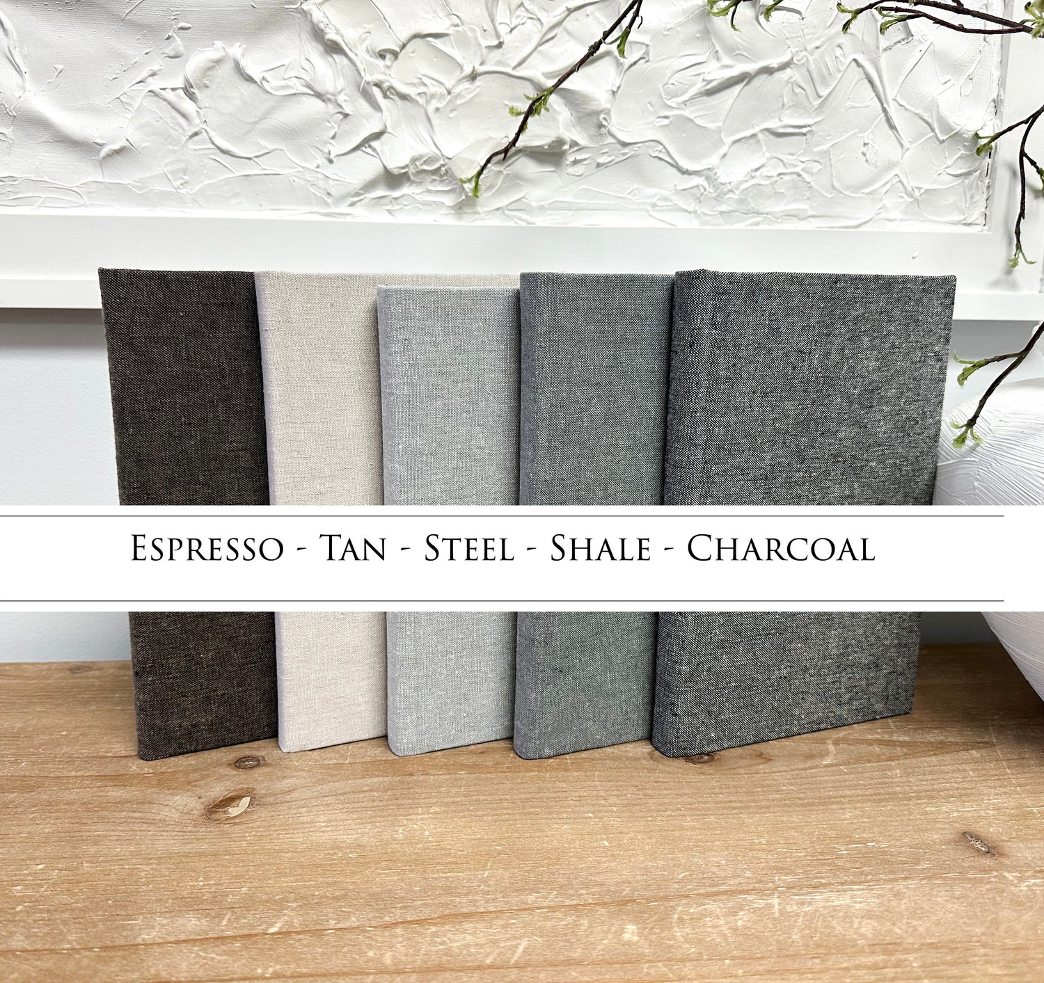 Mix & Match Fabric Covered Decorative Books – Elements