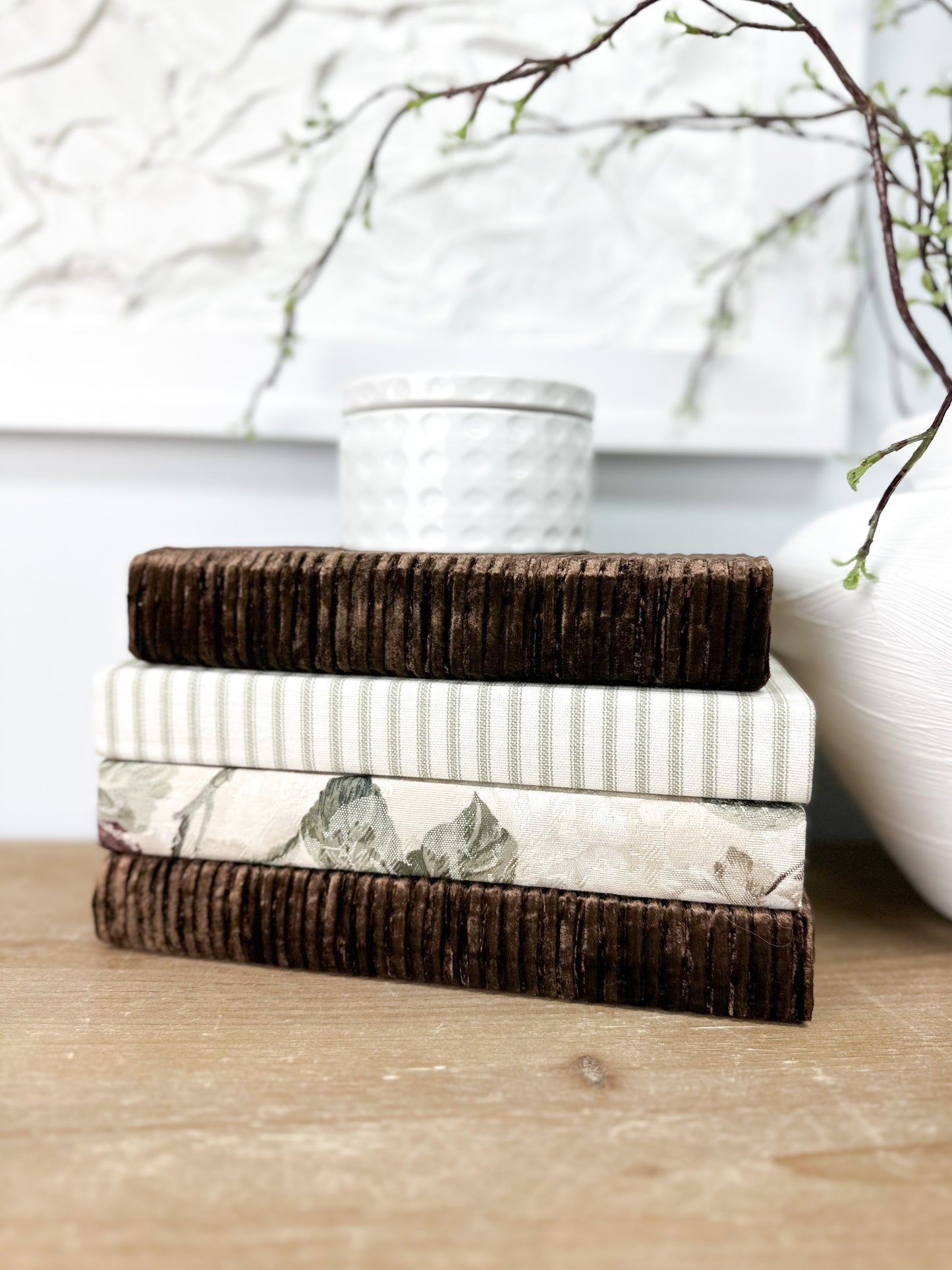 Brown Linen Covered Books