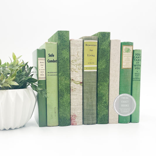 Vintage Green Mantle Decor