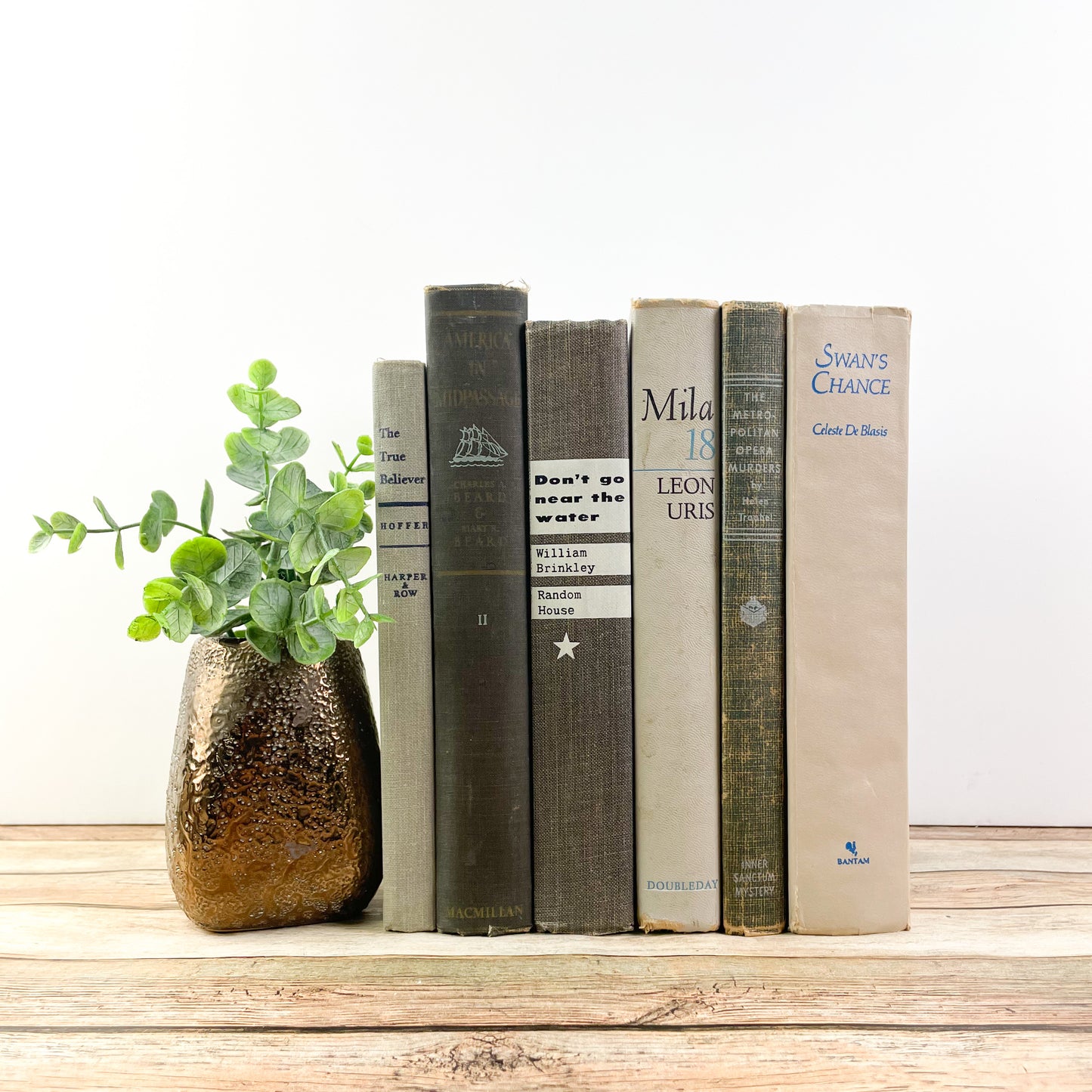 Blue, Gray and Cream Vintage Books