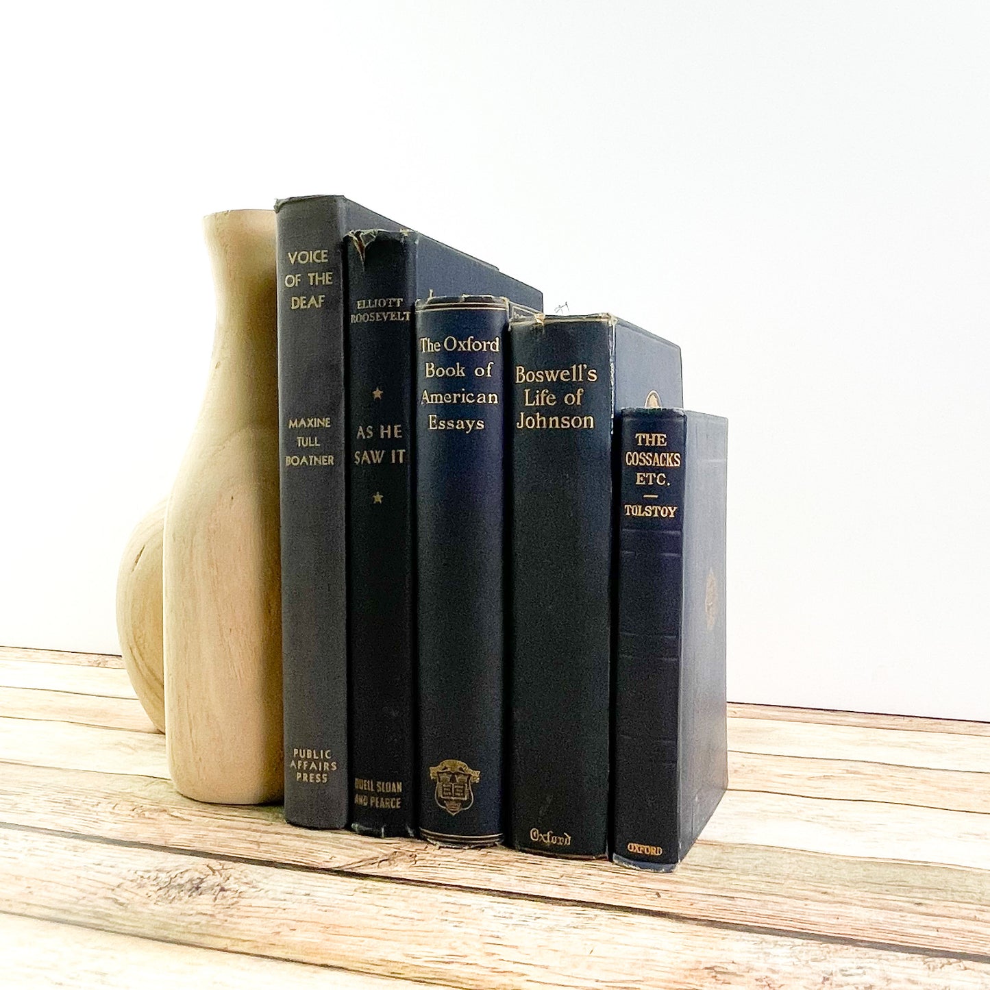 Classic Blue Books for Shelf Decor