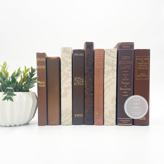 Classic Brown Mantle Decor