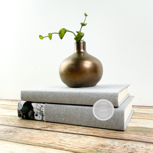 Floral and Gray Decorative Books
