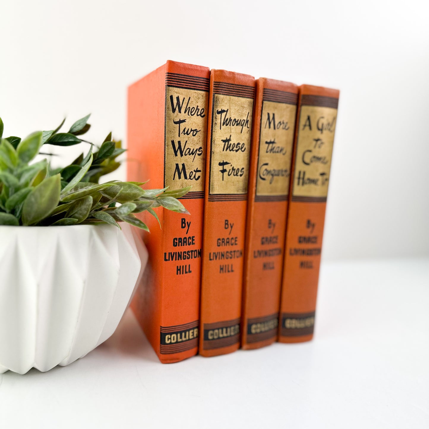 Orange Books for Decoration