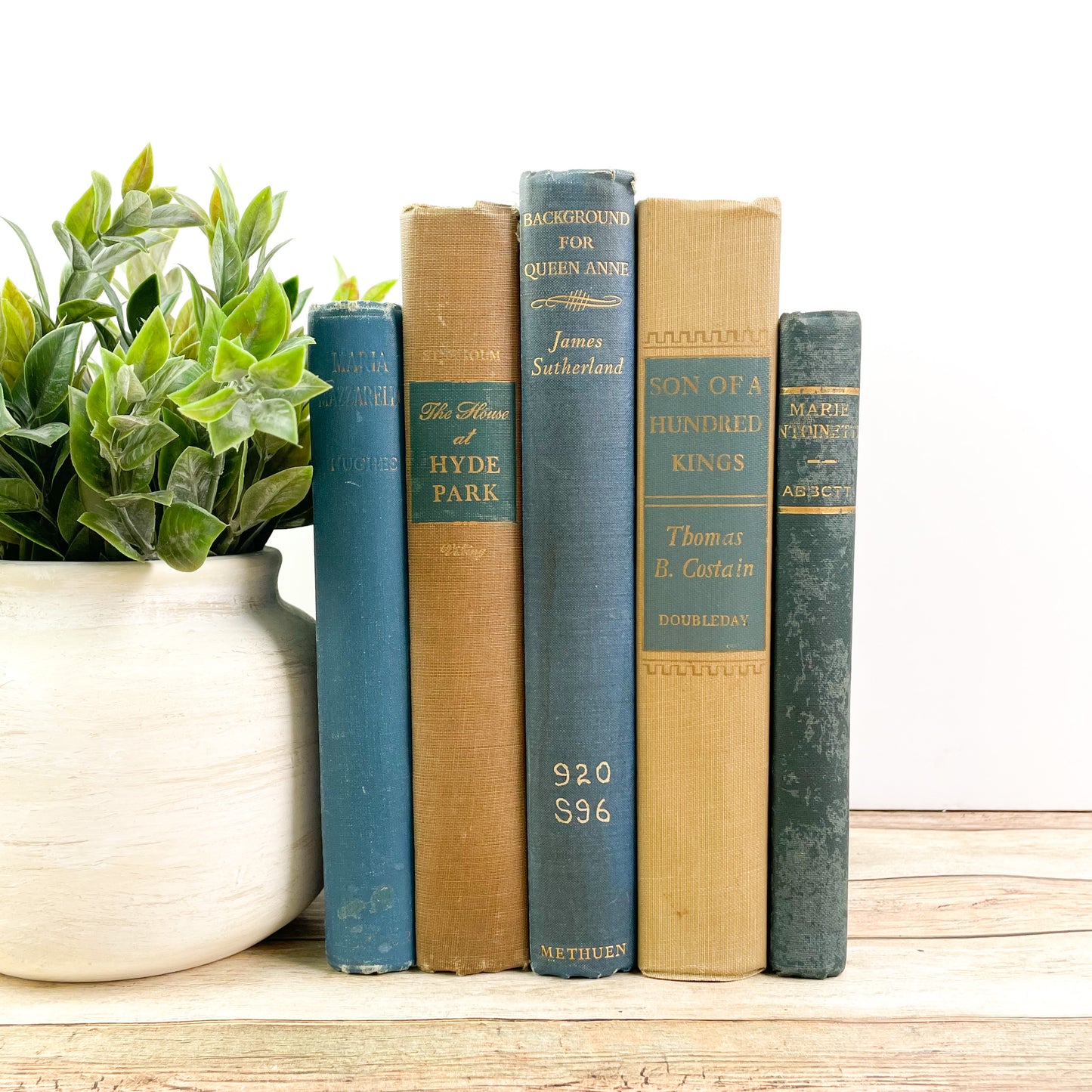 Vintage Blue Books for Shelf Accents